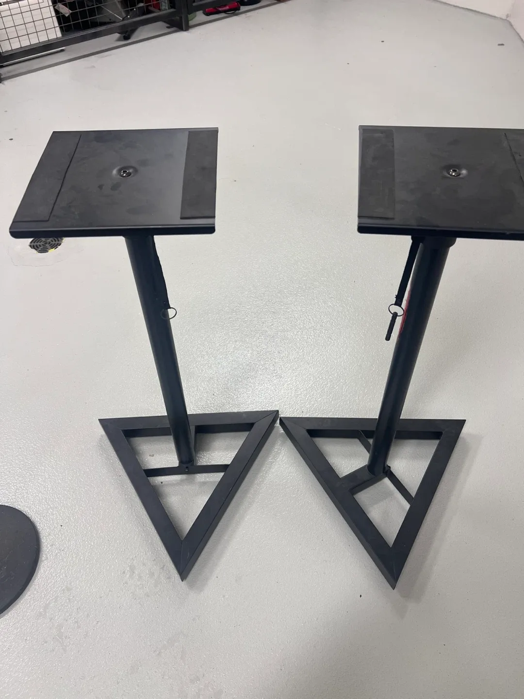 Pair of Black Speaker Stands