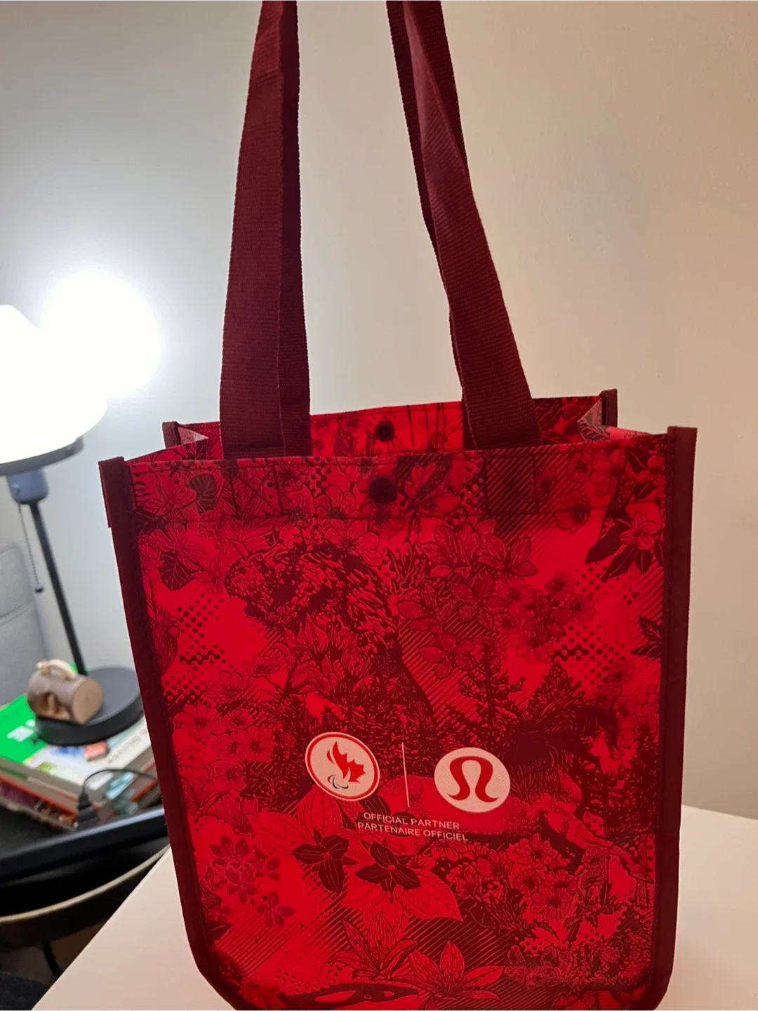 Lululemon Team Canada Reusable Tote Bag - perfect lunch bag image indicator(2)