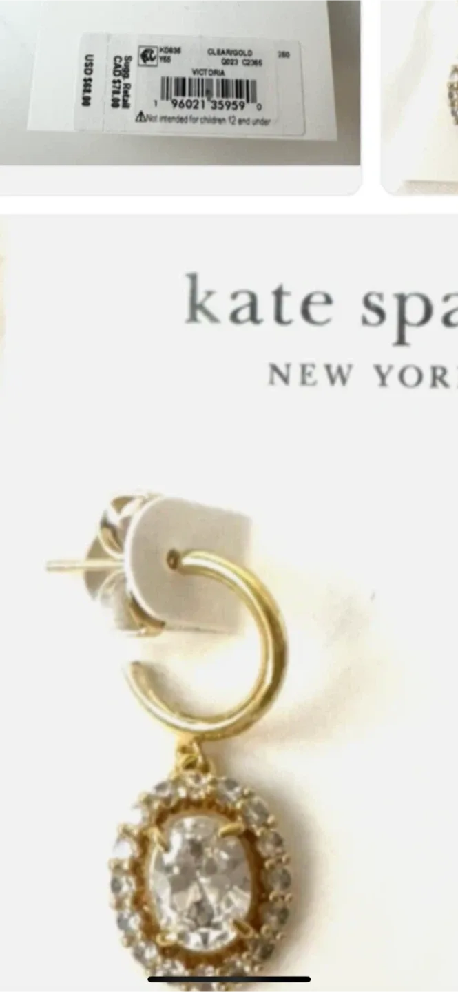 Kate spade crystals  Earrings image indicator(3)