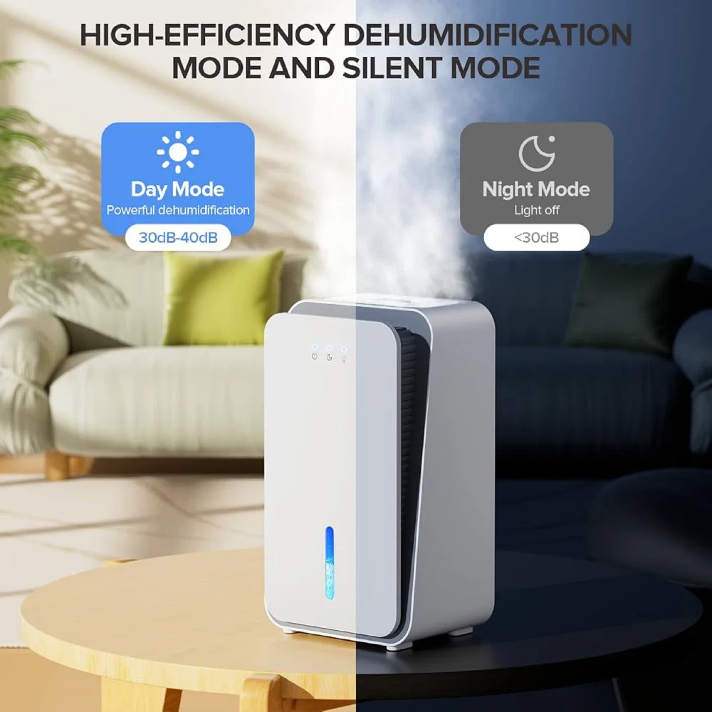 Dehumidifier with 7 Ambient Lighting Colors image indicator(3)