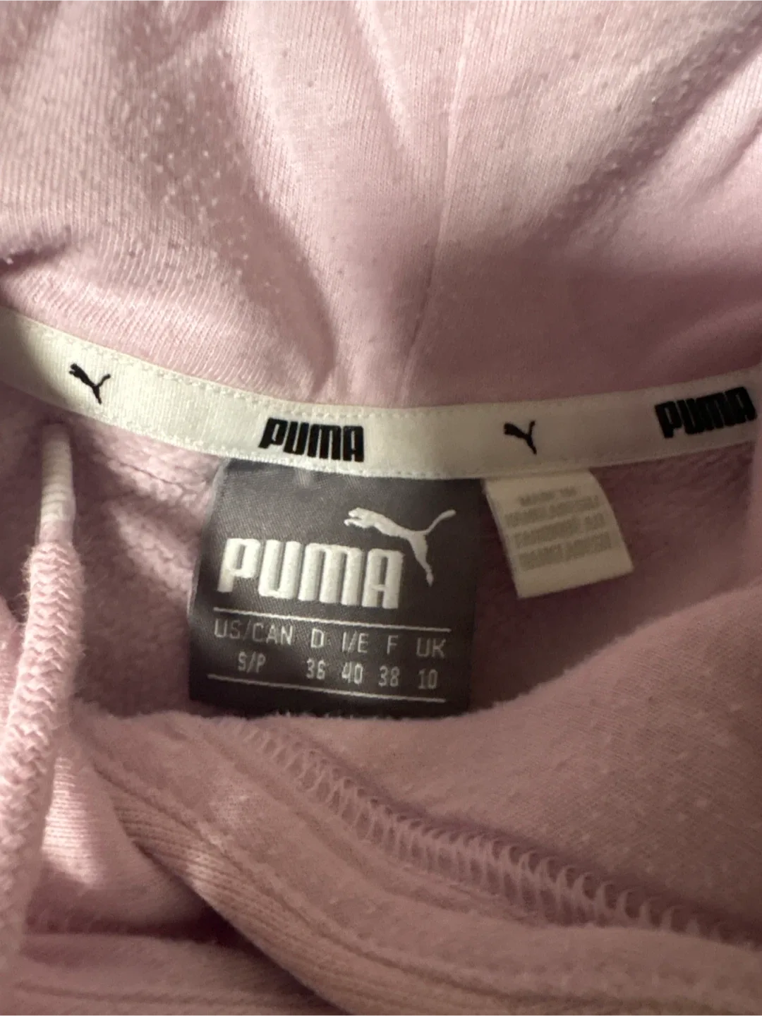 Puma Hoodie - Size S/P - Light Pink image indicator(2)
