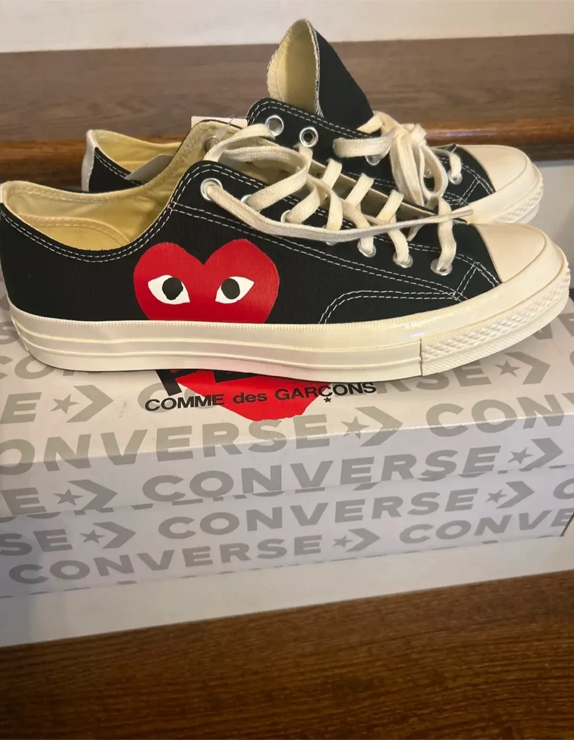 Comme des Garçons PLAY x Converse Chuck 70 Black US 9 image indicator(2)