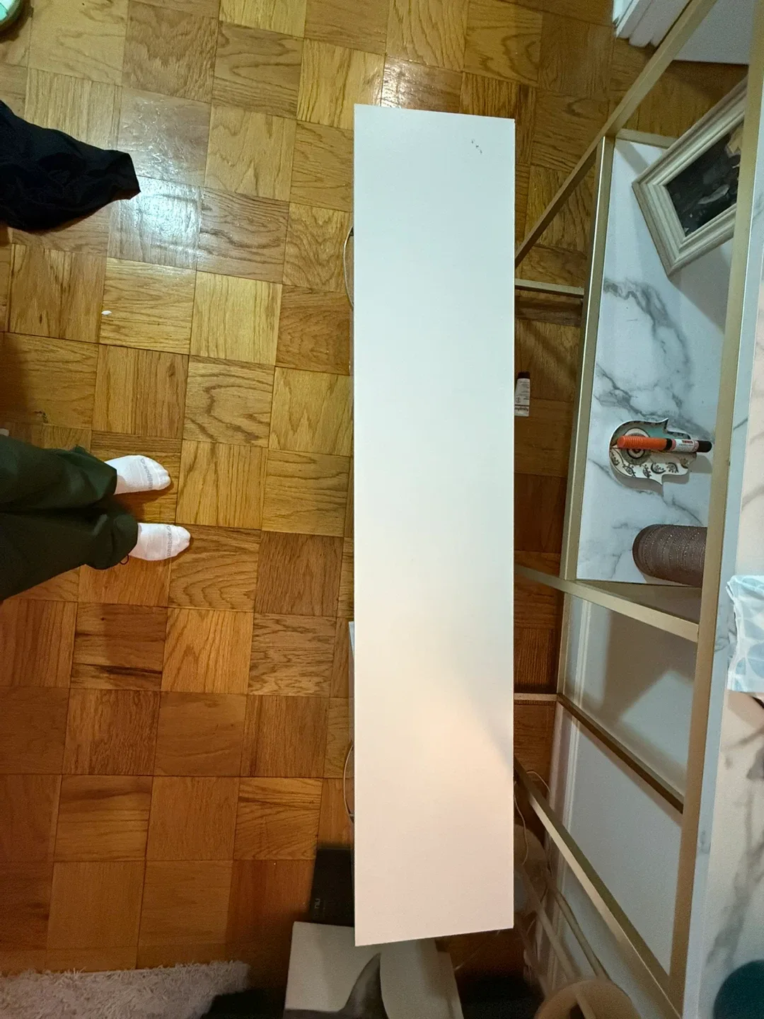 White TV Stand Media Console image indicator(3)