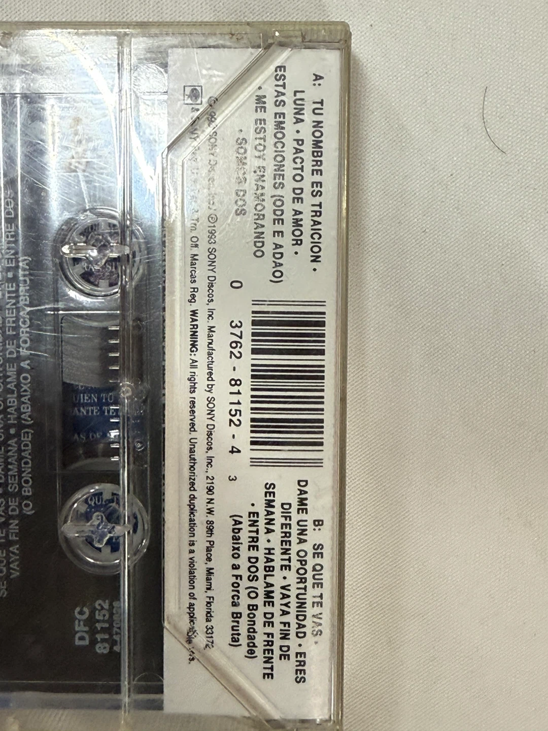 Ana Gabriel - Luna Cassette Tape - photo 3