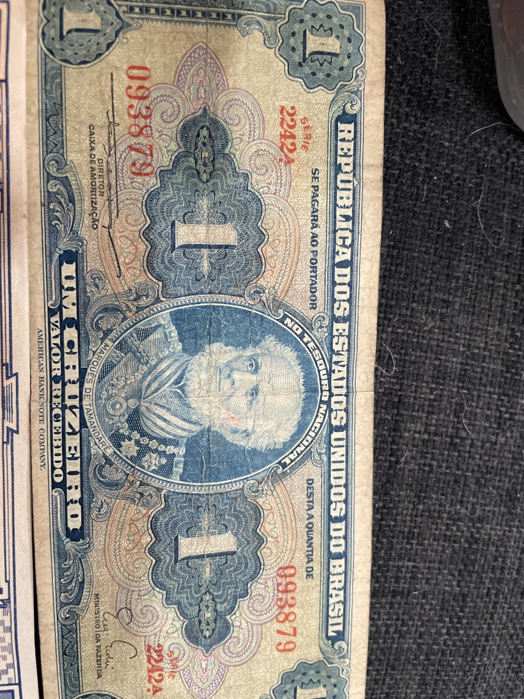 Vintage Bank Notes - Brazil, Chile, France - photo 2