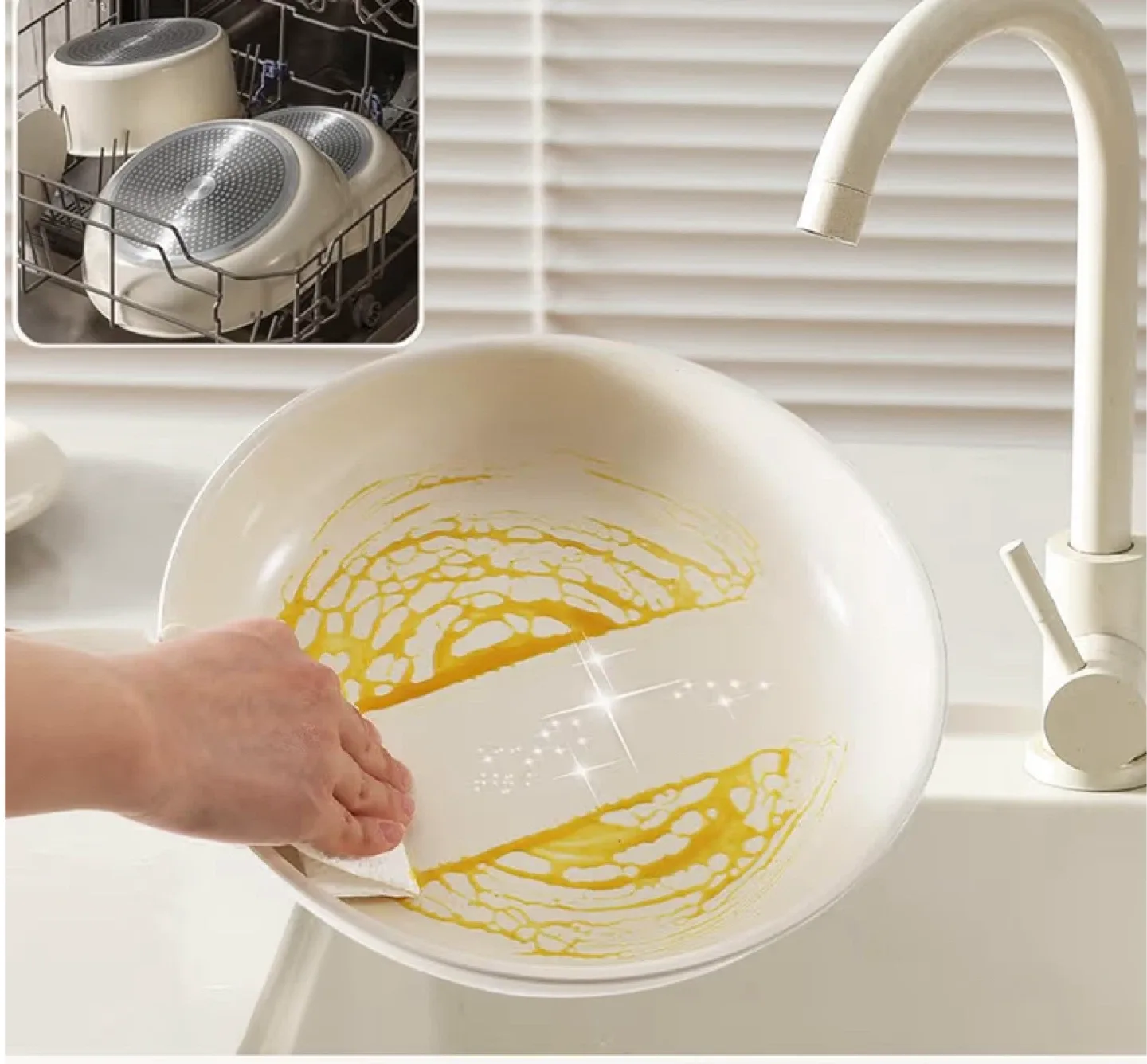 Carote Detachable 11-Piece Cookware Set, Cream White image indicator(3)