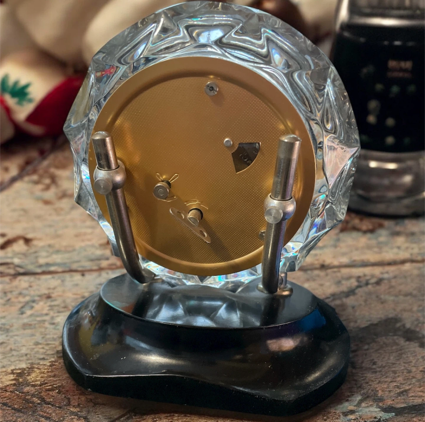 Vintage MAJAK Crystal Mantel Clock - photo 2