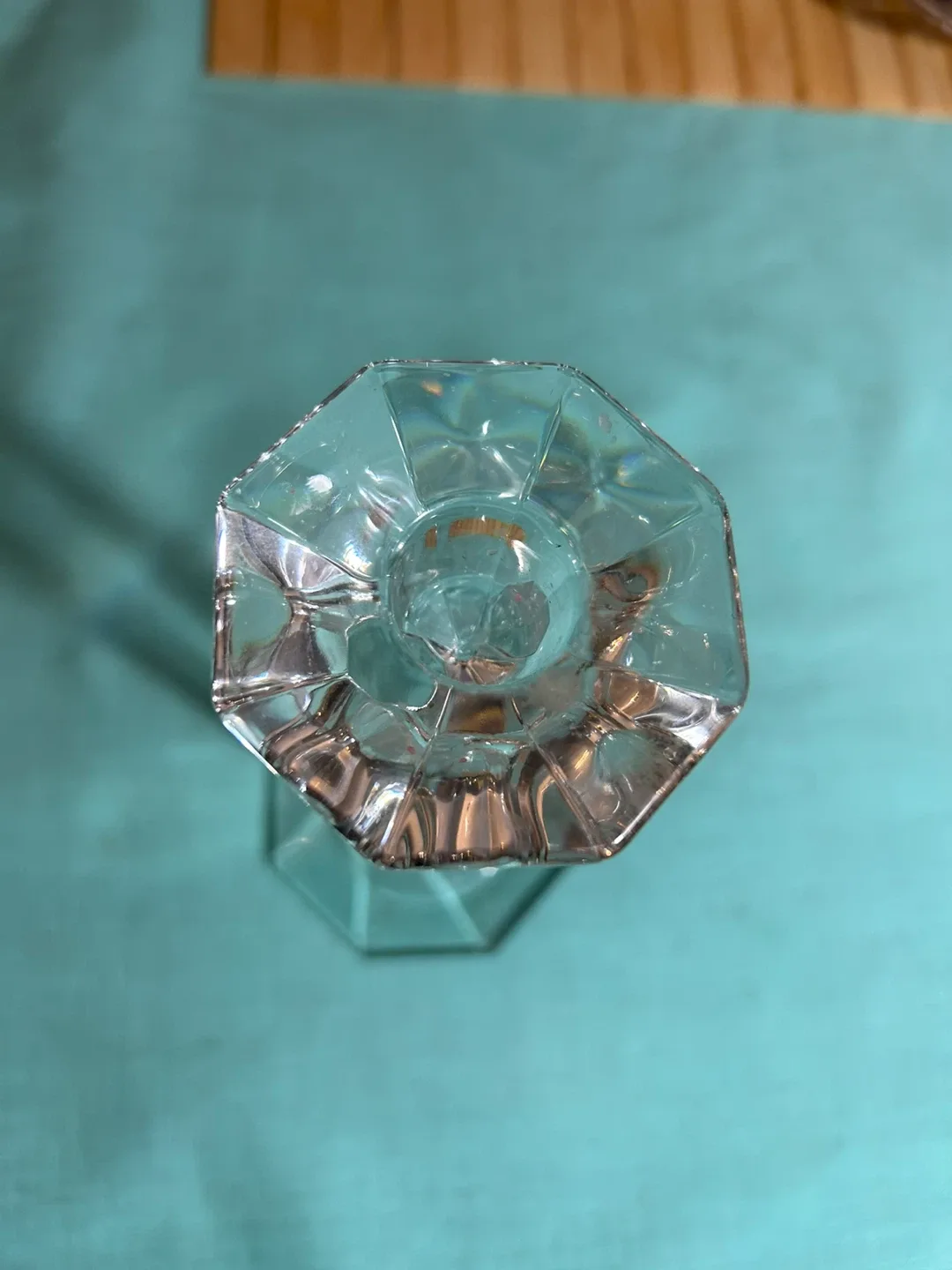 Clear Glass Candlestick Holder image indicator(3)