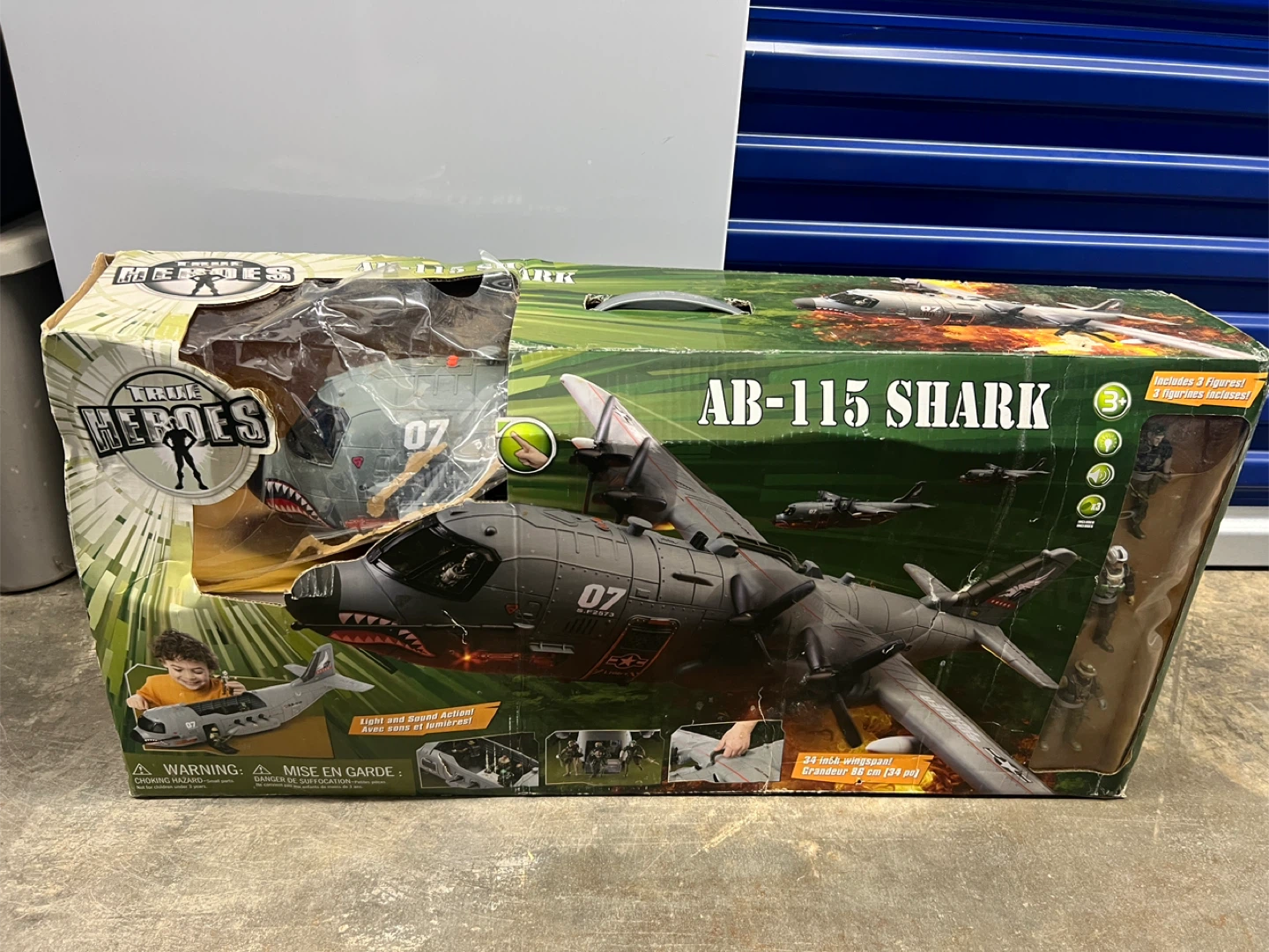 True Heroes AB-115 Shark Toy Airplane