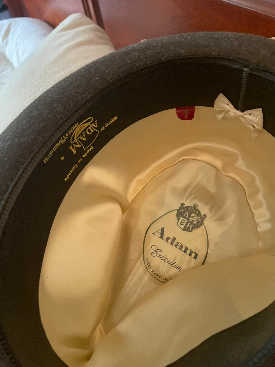 Adam Executive Black Fedora Hat - Size L image indicator(4)