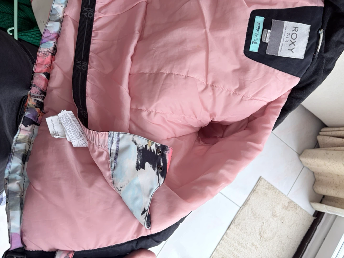 Roxy Girl Floral Ski Jacket Size M - photo 3