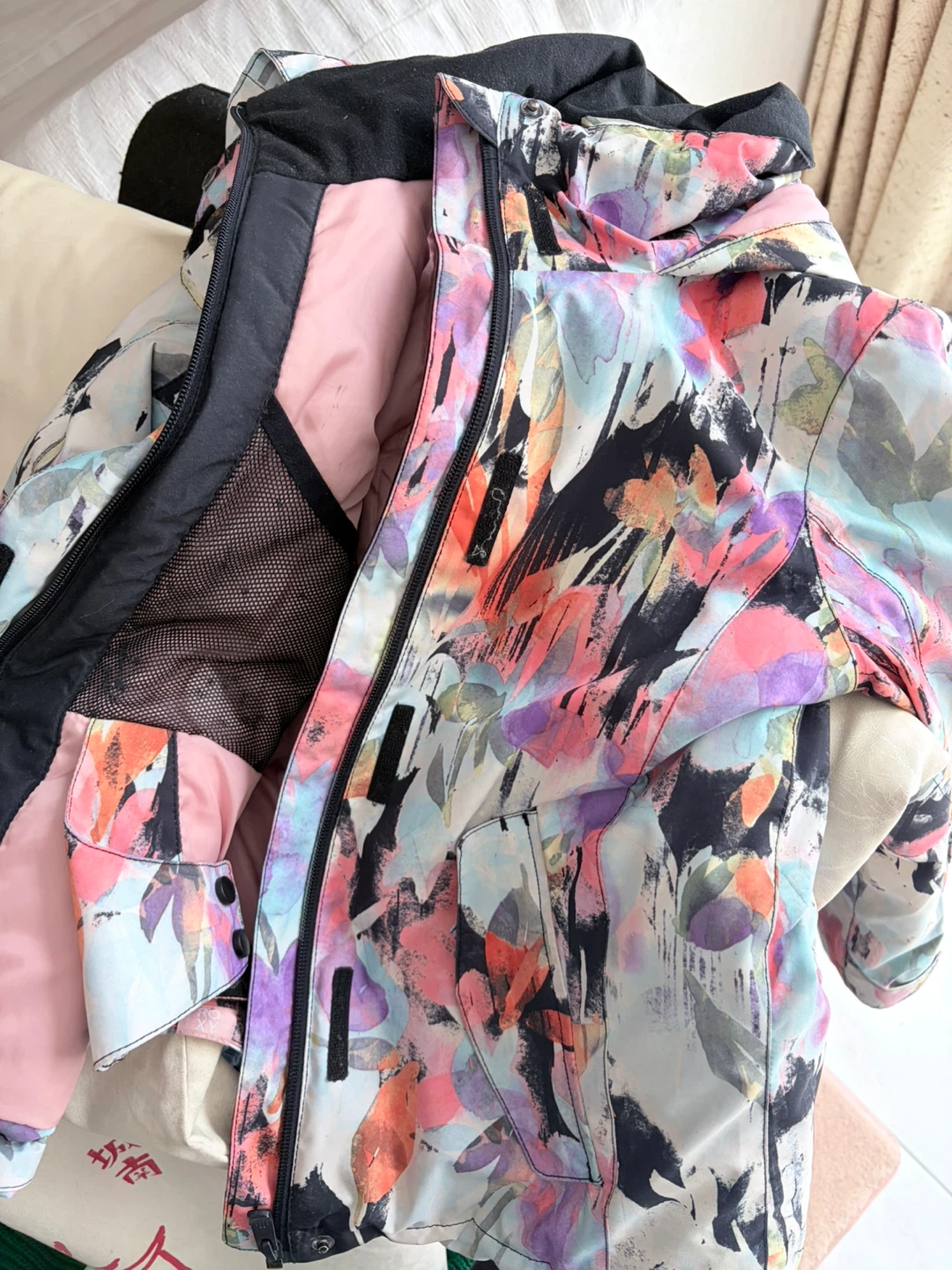 Roxy Girl Floral Ski Jacket Size M - photo 2