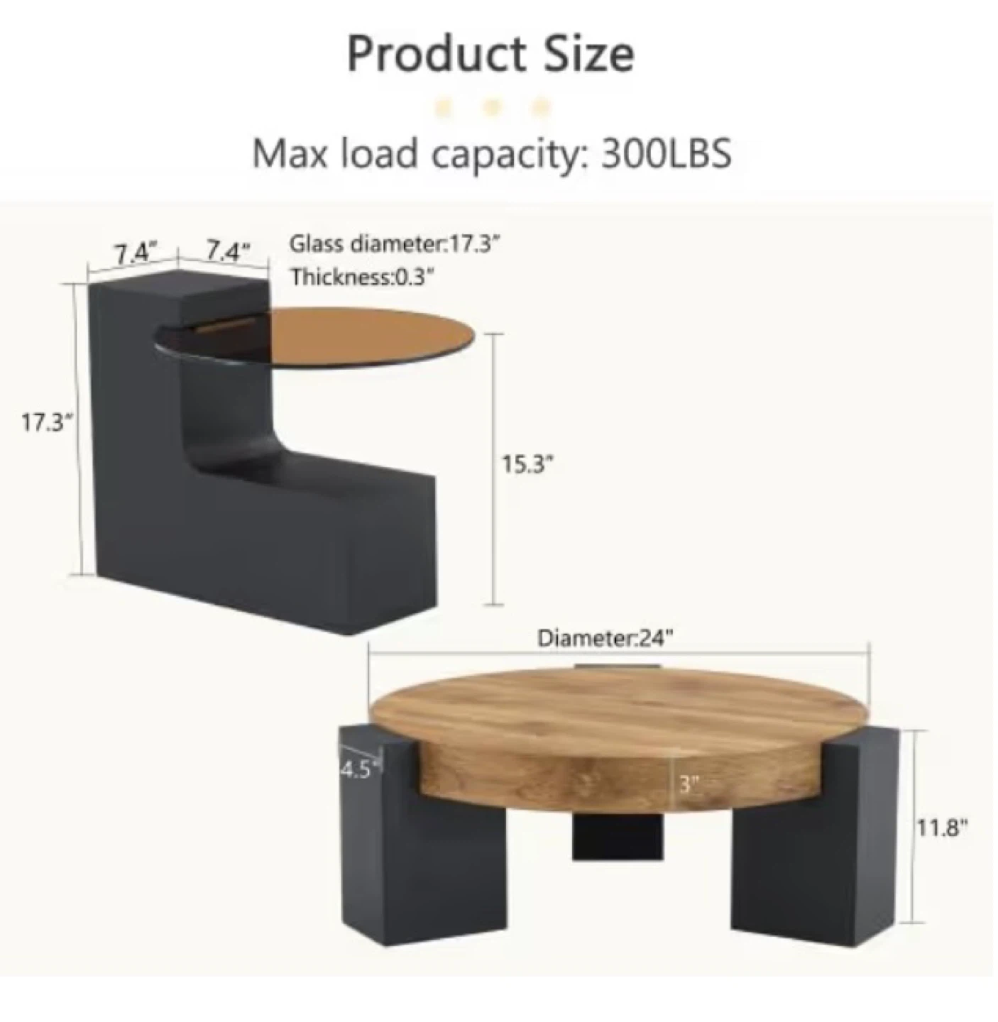 Modern Round Coffee Table - photo 3