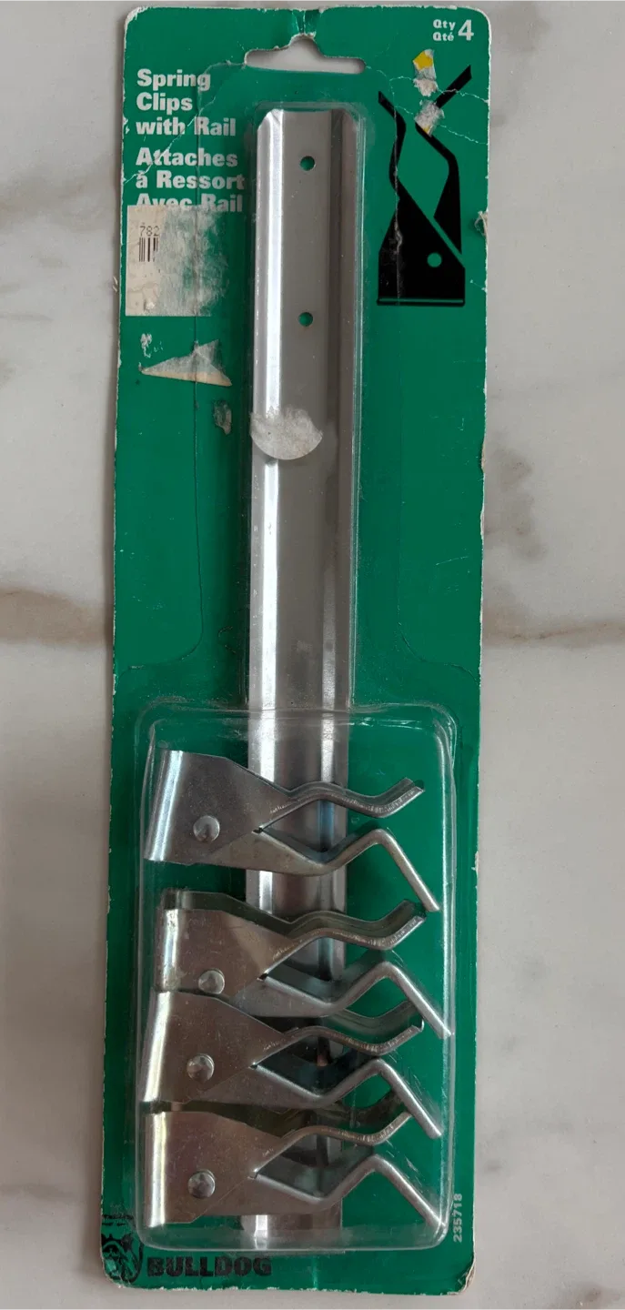 Bulldog Spring Clips with Rail, 4-Pack thumbnail