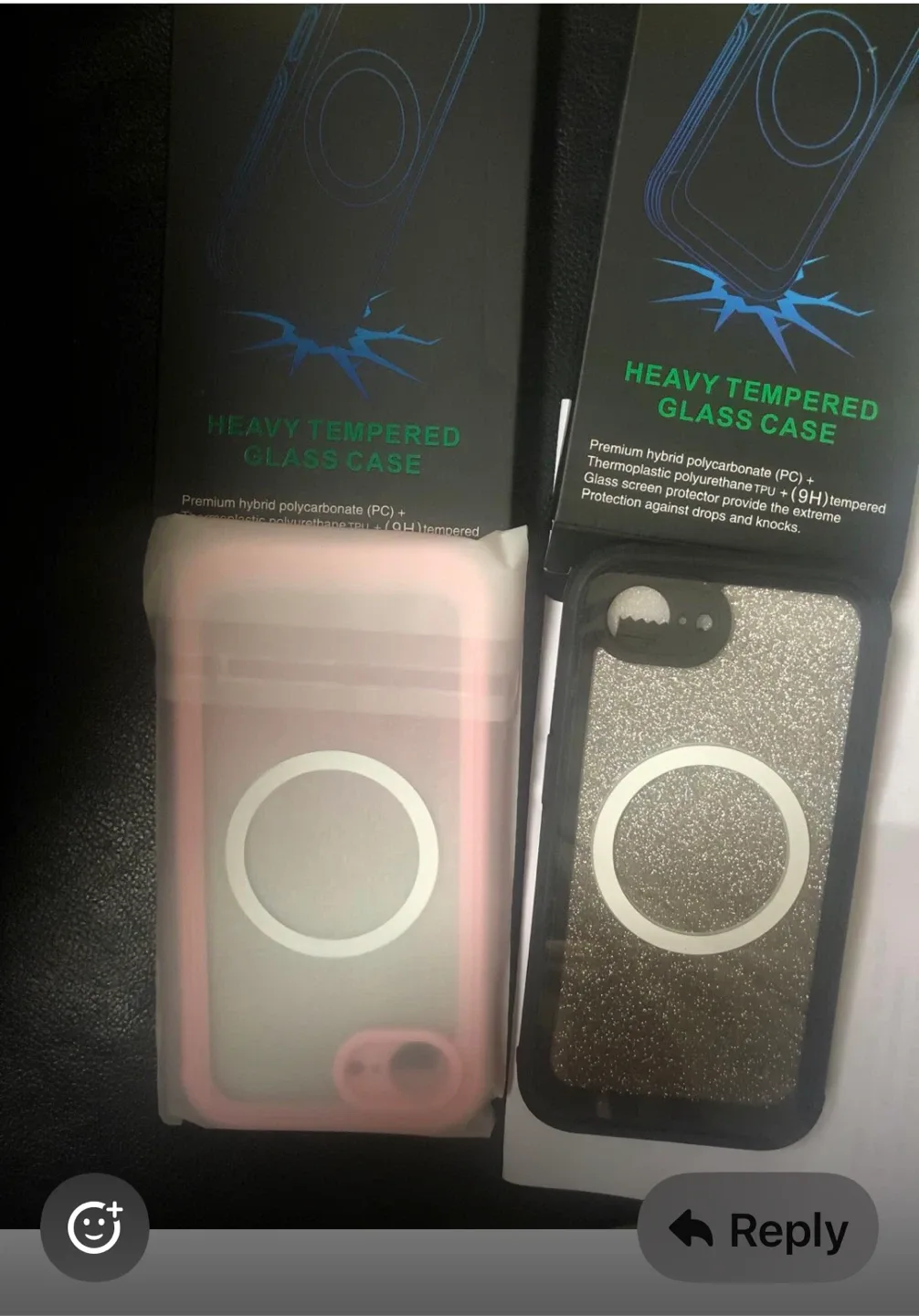 iPhone 16 e cover black and pink thumbnail