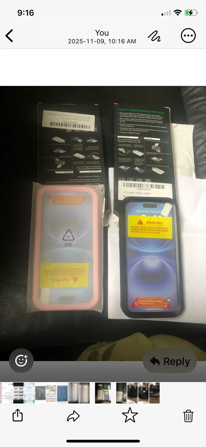 iPhone 16 e cover black and pink image indicator(2)