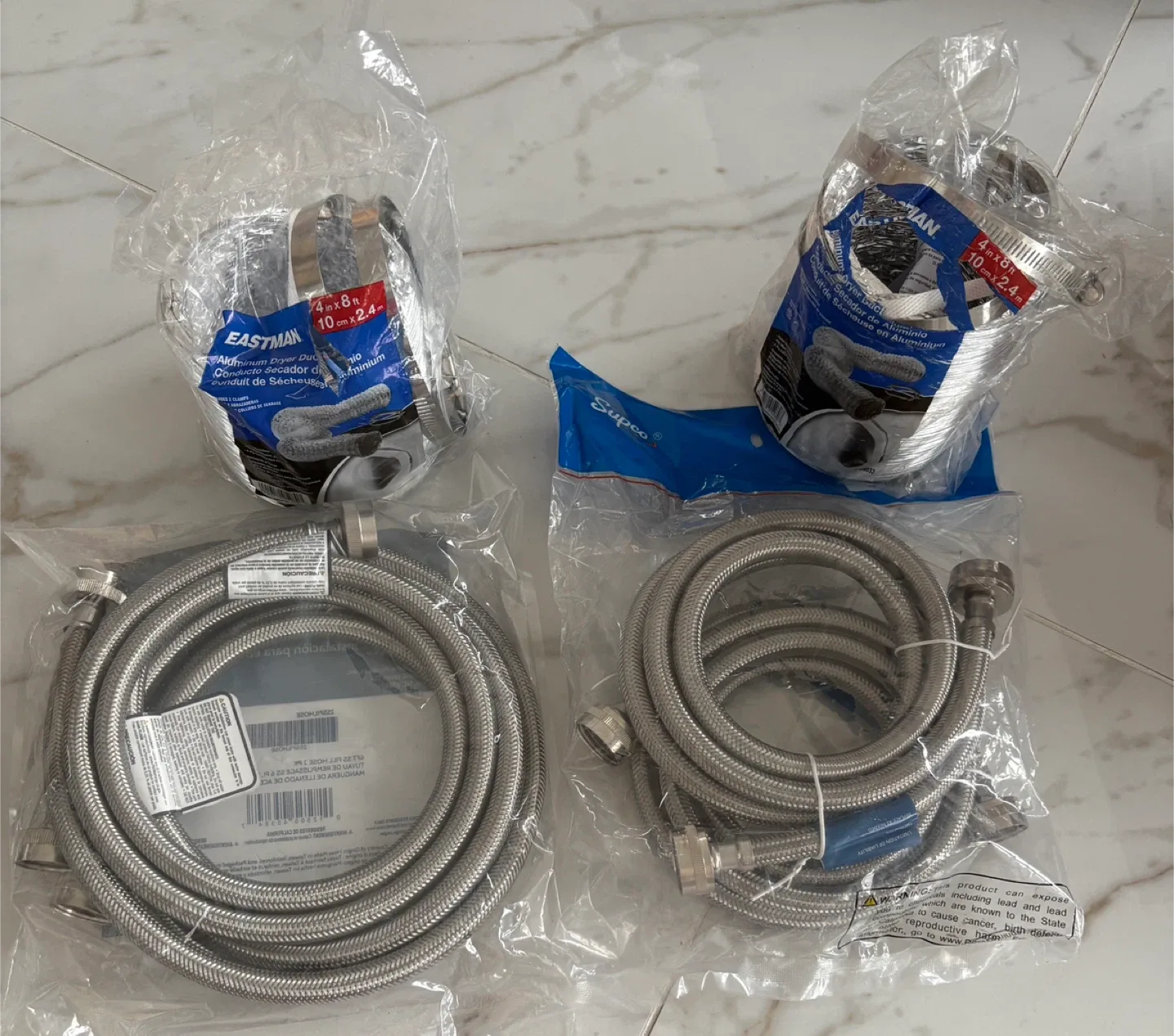 NEW Dryer Ducting & Stainless Steel Washing Machine Hoses thumbnail