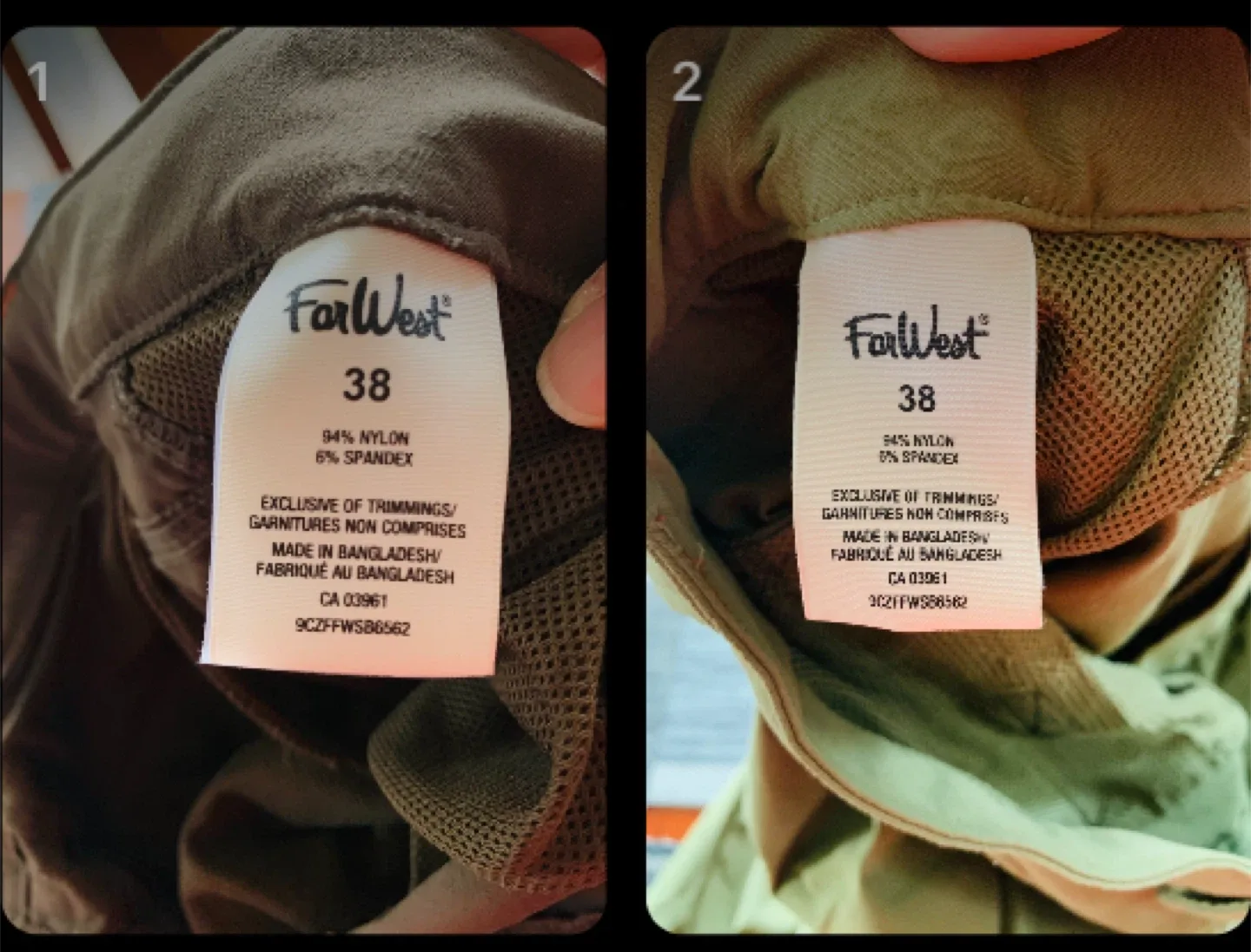 2 Men Cargo Shorts size 38 (both for $16) image indicator(3)