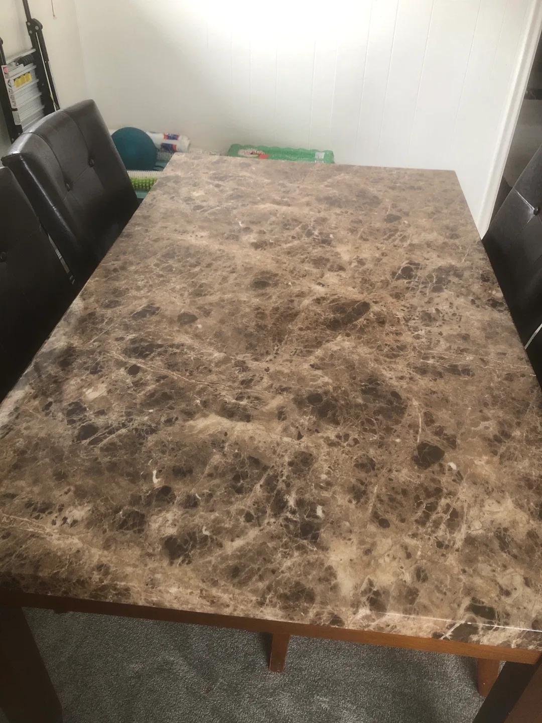 Dining Table Set with 4 Leather Chairs image indicator(5)