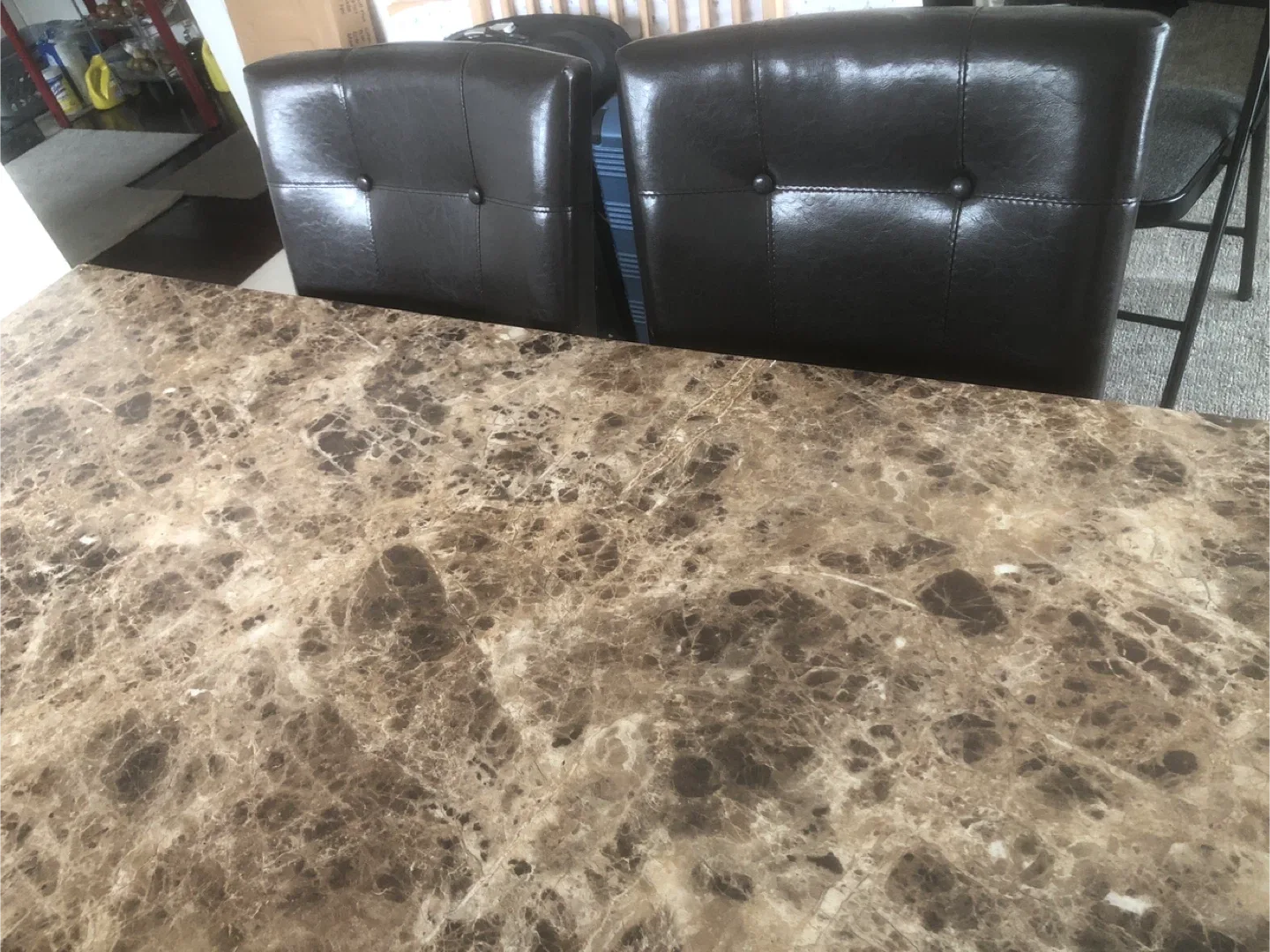 Dining Table Set with 4 Leather Chairs image indicator(8)