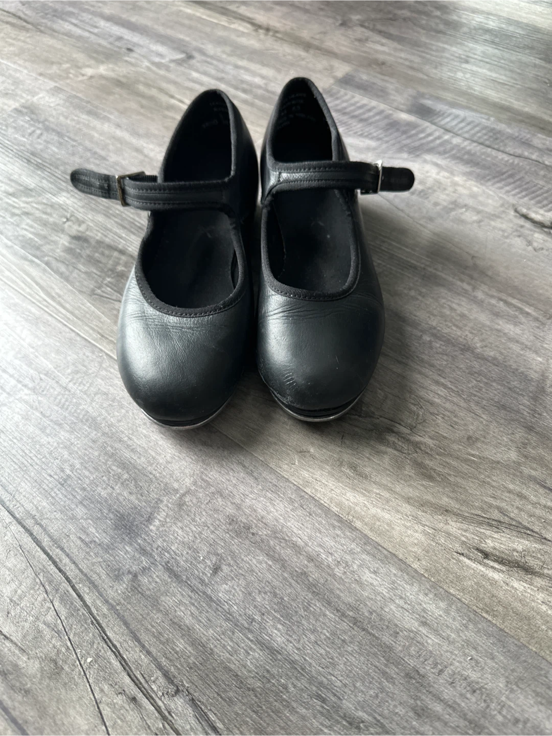 Capezio Black Leather Tap Shoes - Size 3 - photo 2