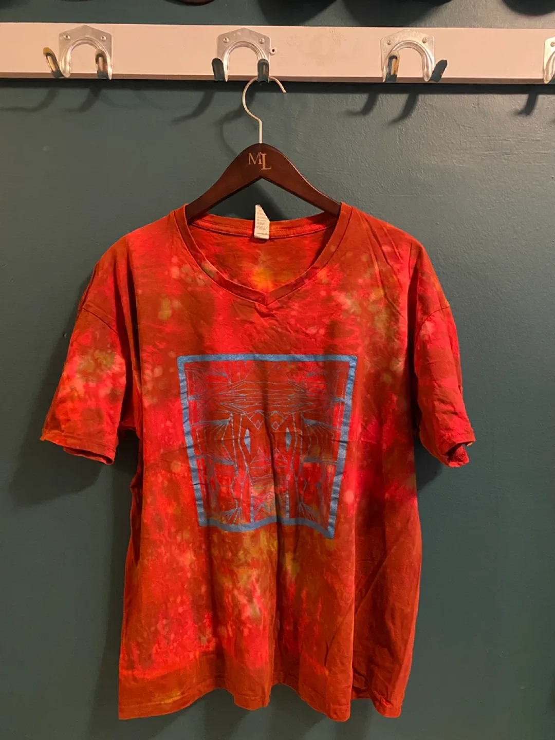Screen printed / Hand Tie Dye T-Shirt - Men’s XL