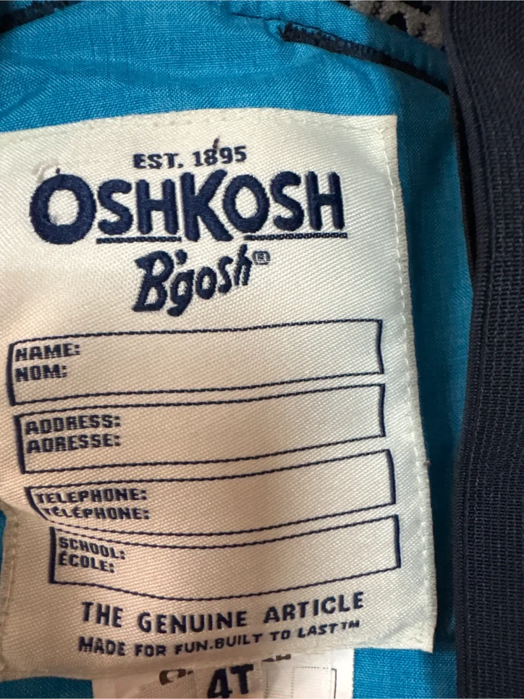 OshKosh B'gosh 4T Snow Pants (Blue one only) image indicator(2)