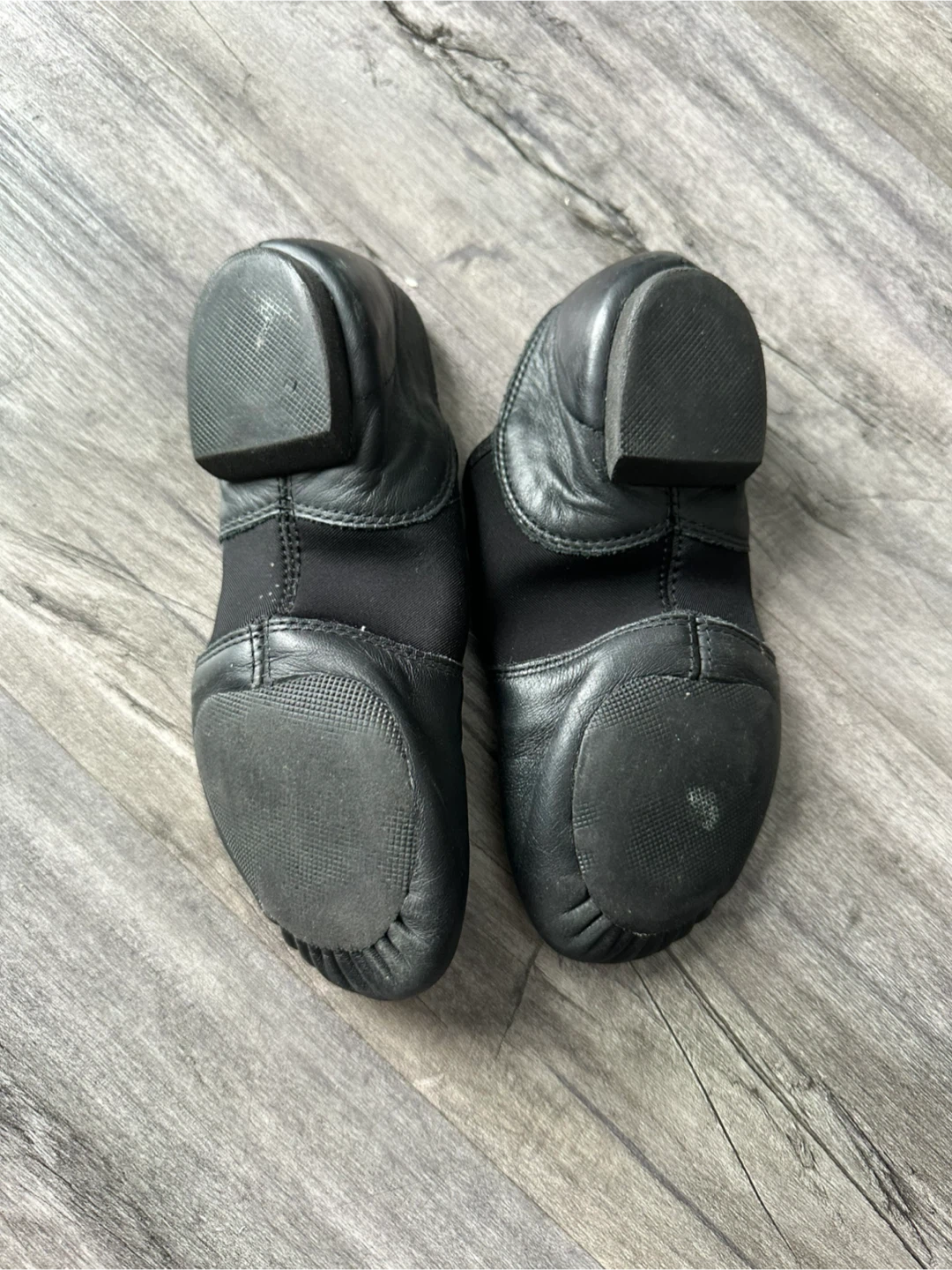 Leather Black Jazz Shoes - Size 7M - photo 2