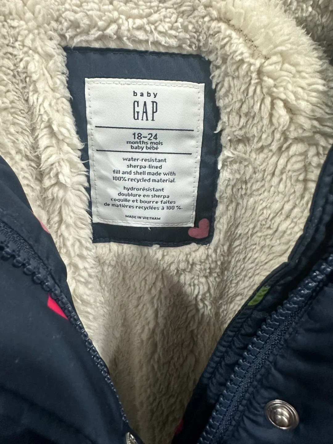 GAP Baby Puffer Jacket - 18-24 Months image indicator(2)