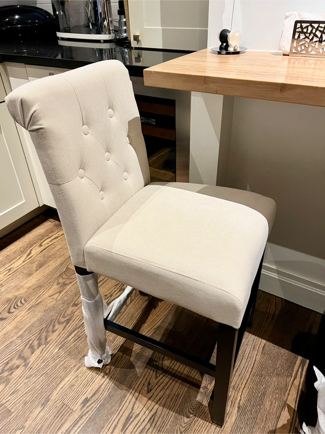 Beige Upholstered Bar Stools - New! - photo 2