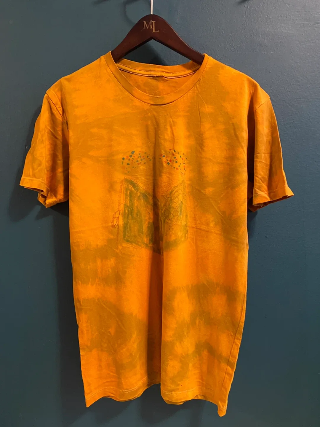 Screen Printed - Hand tie-die T-Shirt / Men’s Size M