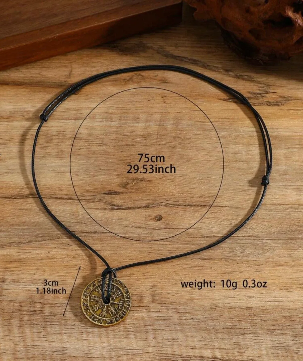 Vegvisir Compass Pendant Necklace - Bronze image indicator(2)