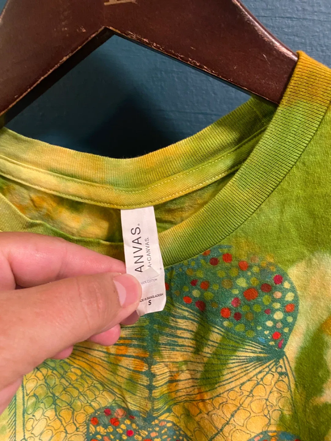 Screen printed - Hand Tie Dye T-Shirt - Size S image indicator(3)