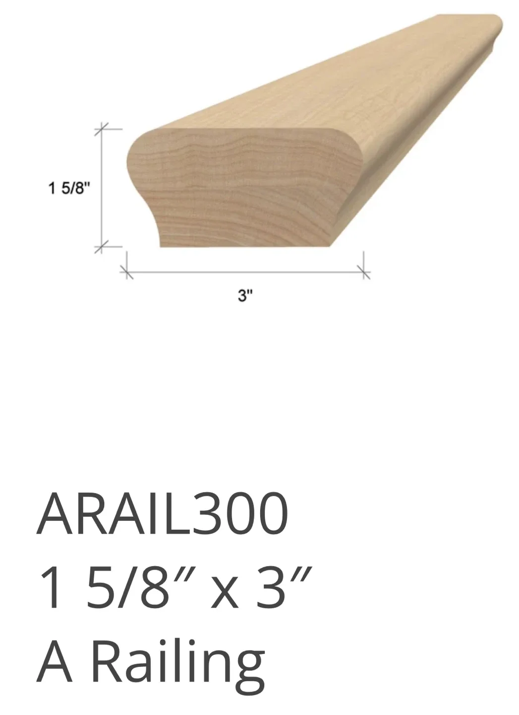White Oak Handrail NEW over 15 feet image indicator(3)