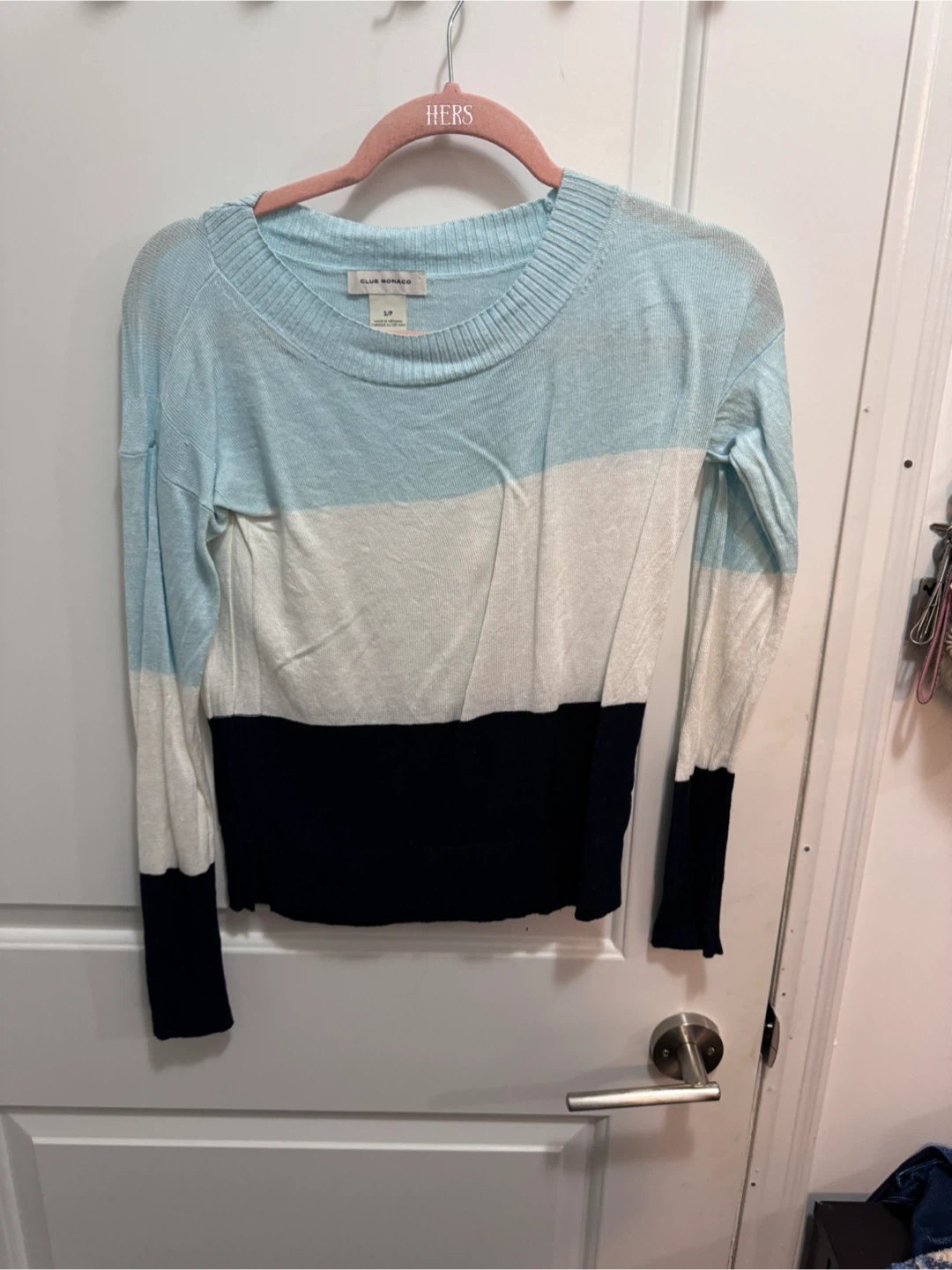 Club Monaco Colour Block Sweater - Size S