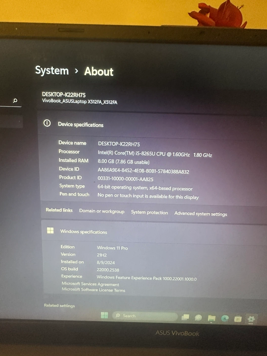 ASUS VivoBook Laptop - Core i5, 8GB RAM - photo 5