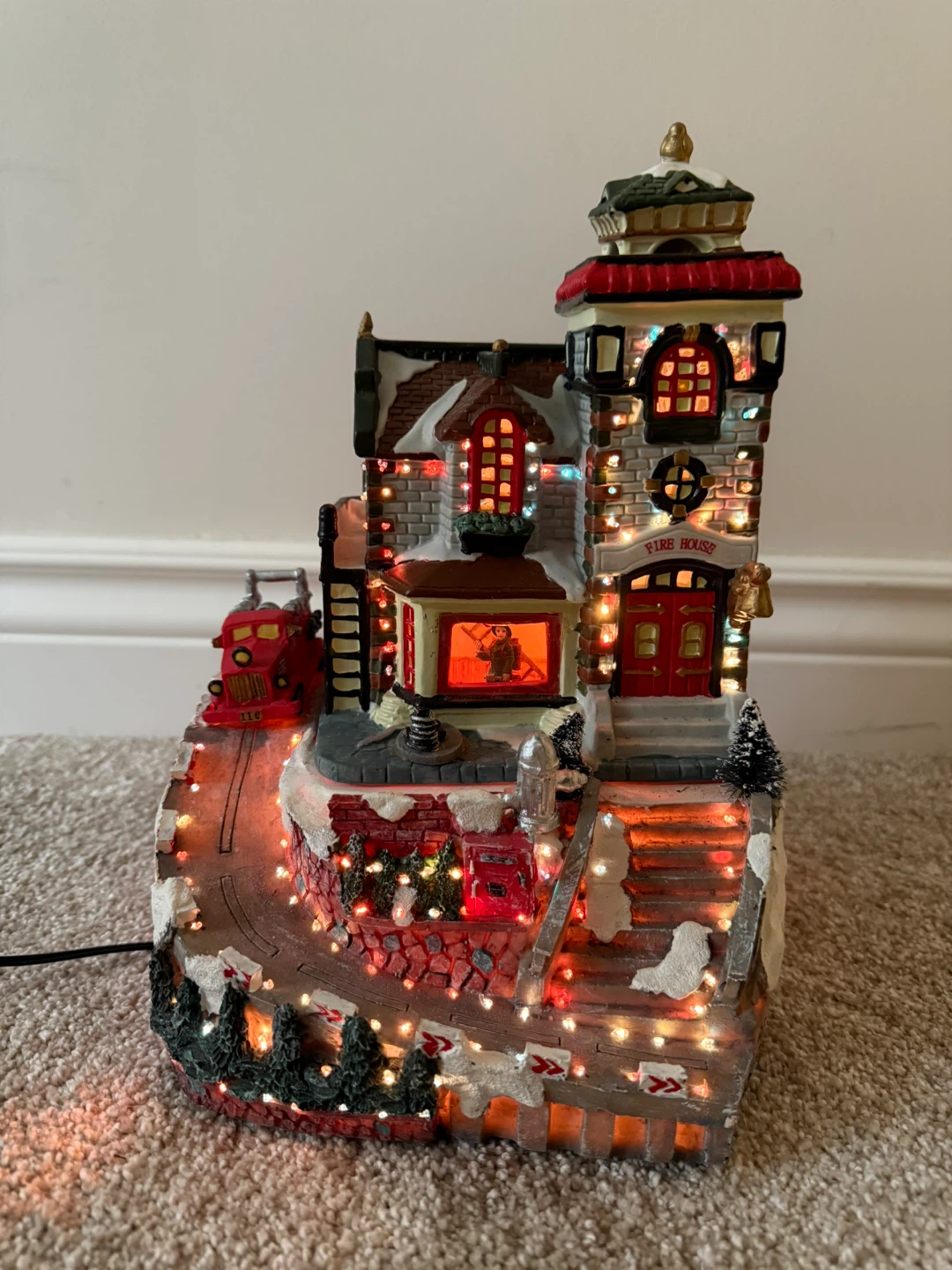 Christmas village Fire station