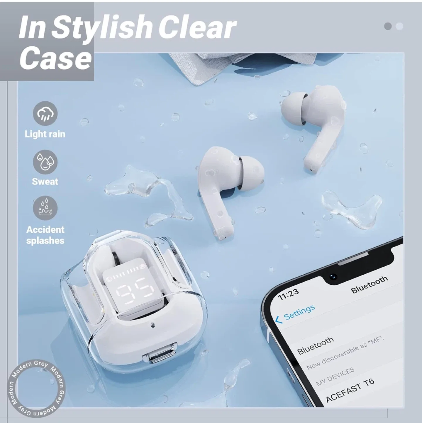 Wireless Stereo Earbuds - White image indicator(7)