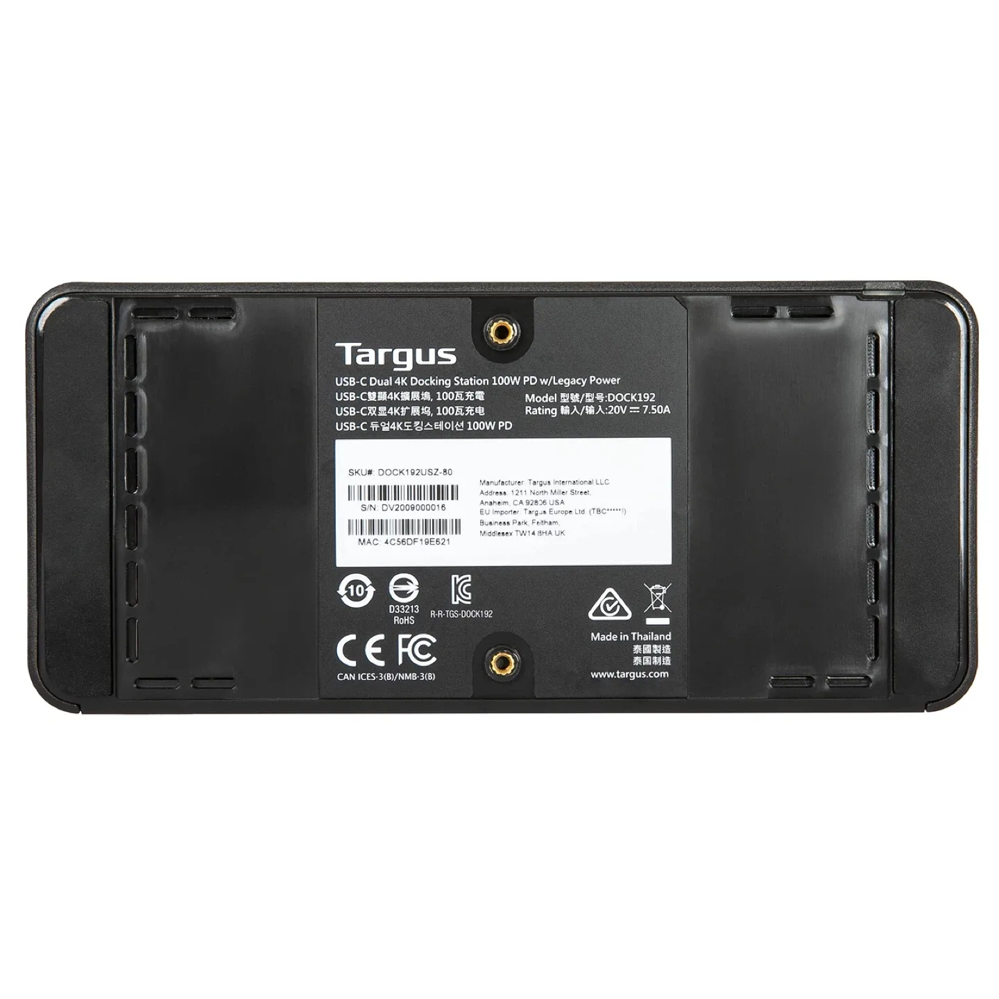 Targus USB-C Universal DV4K Docking Station 100W, New image indicator(3)