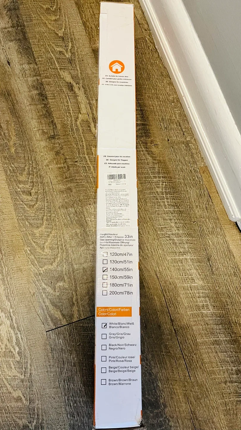 Retractable Safety Gate - White, Max 55in image indicator(6)