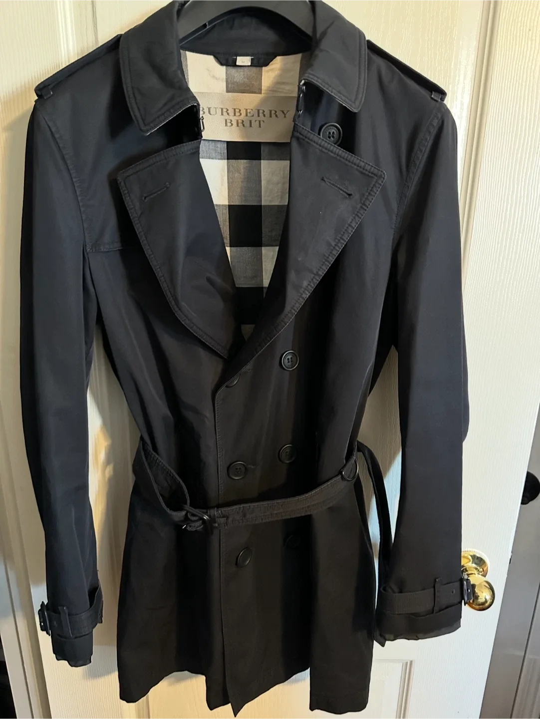 Burberry Brit Black Trench Coat image indicator(2)