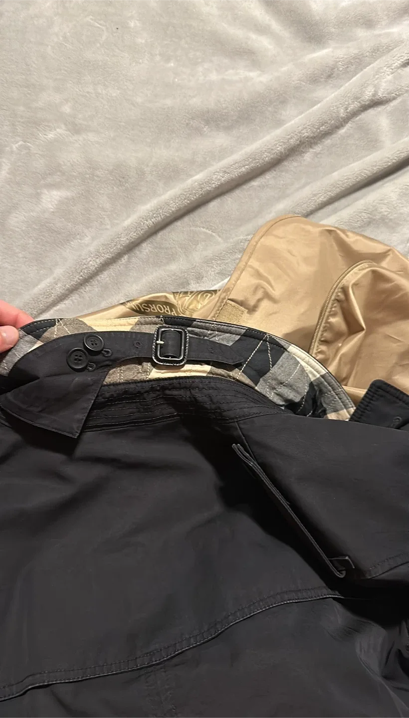 Burberry Brit Black Trench Coat image indicator(5)