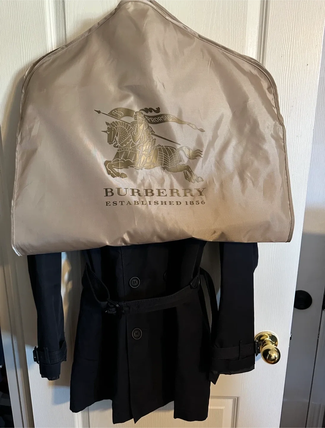 Burberry Brit Black Trench Coat image indicator(4)