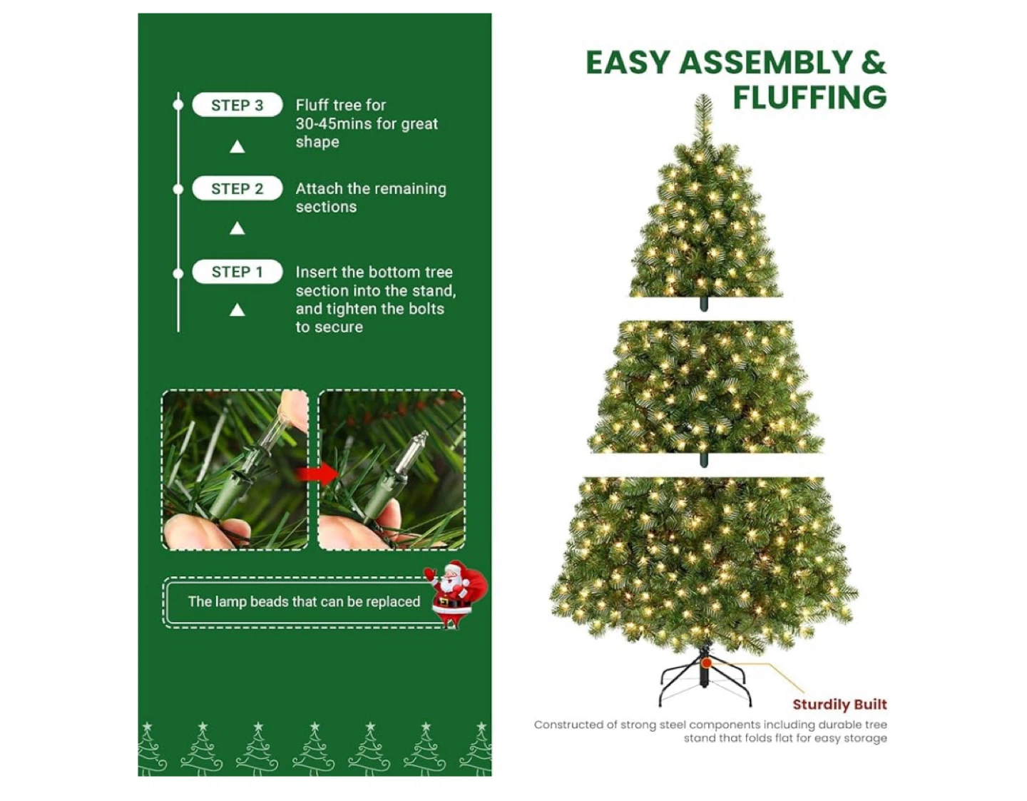5ft Pre-lit Artificial Christmas Tree - photo 2