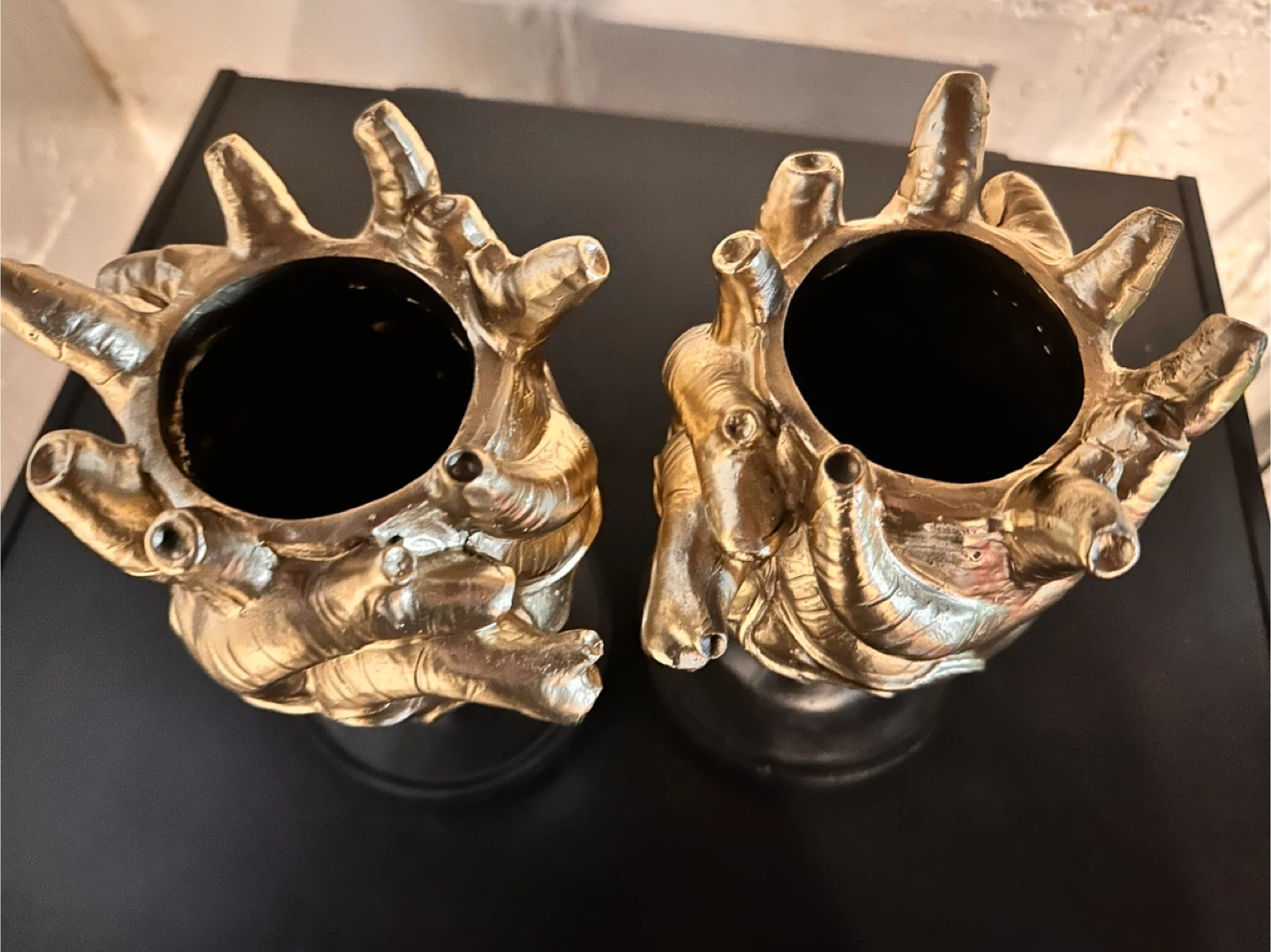 Anatomical Heart Vases - Gold - photo 2