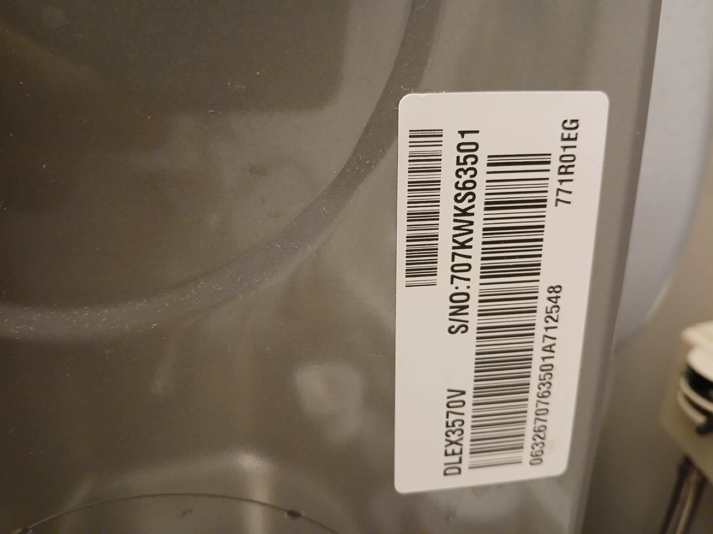 LG Washer/Dryer Stackable Set - WM3770HVA & DLEX3570V - photo 5