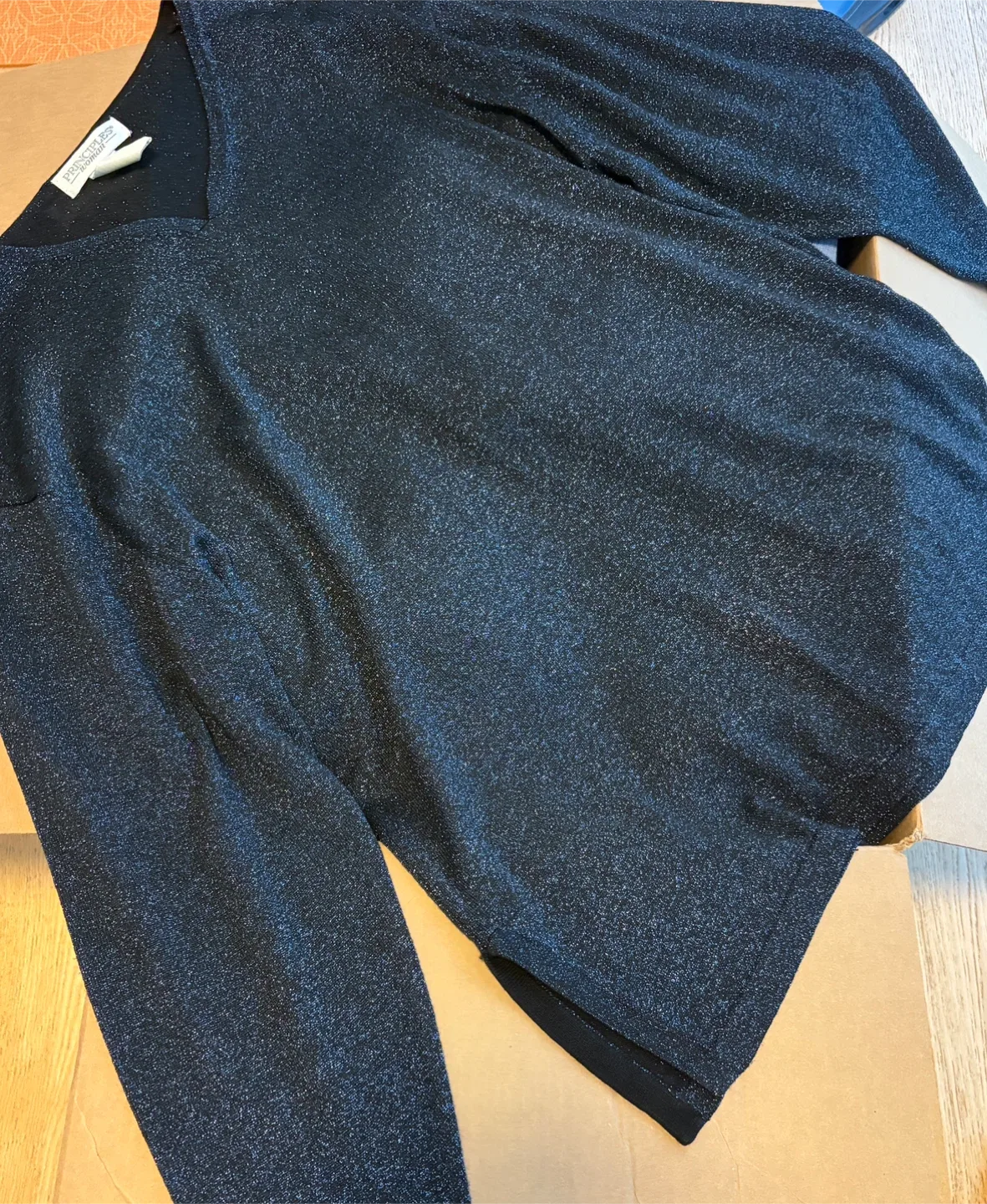 XL Dark Navy Sparkly Sweater thumbnail