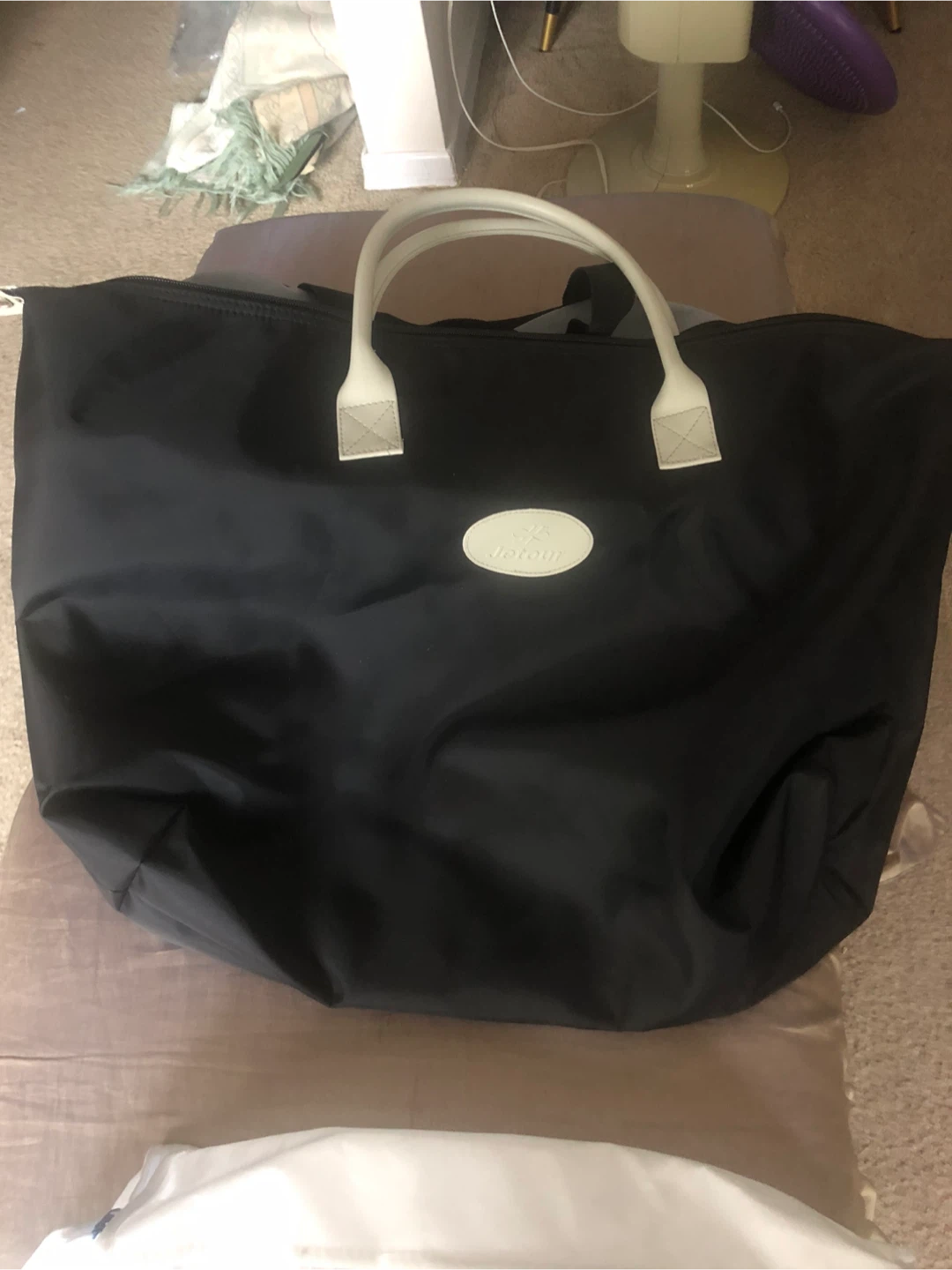 Detour Black Tote Bag size 18x25