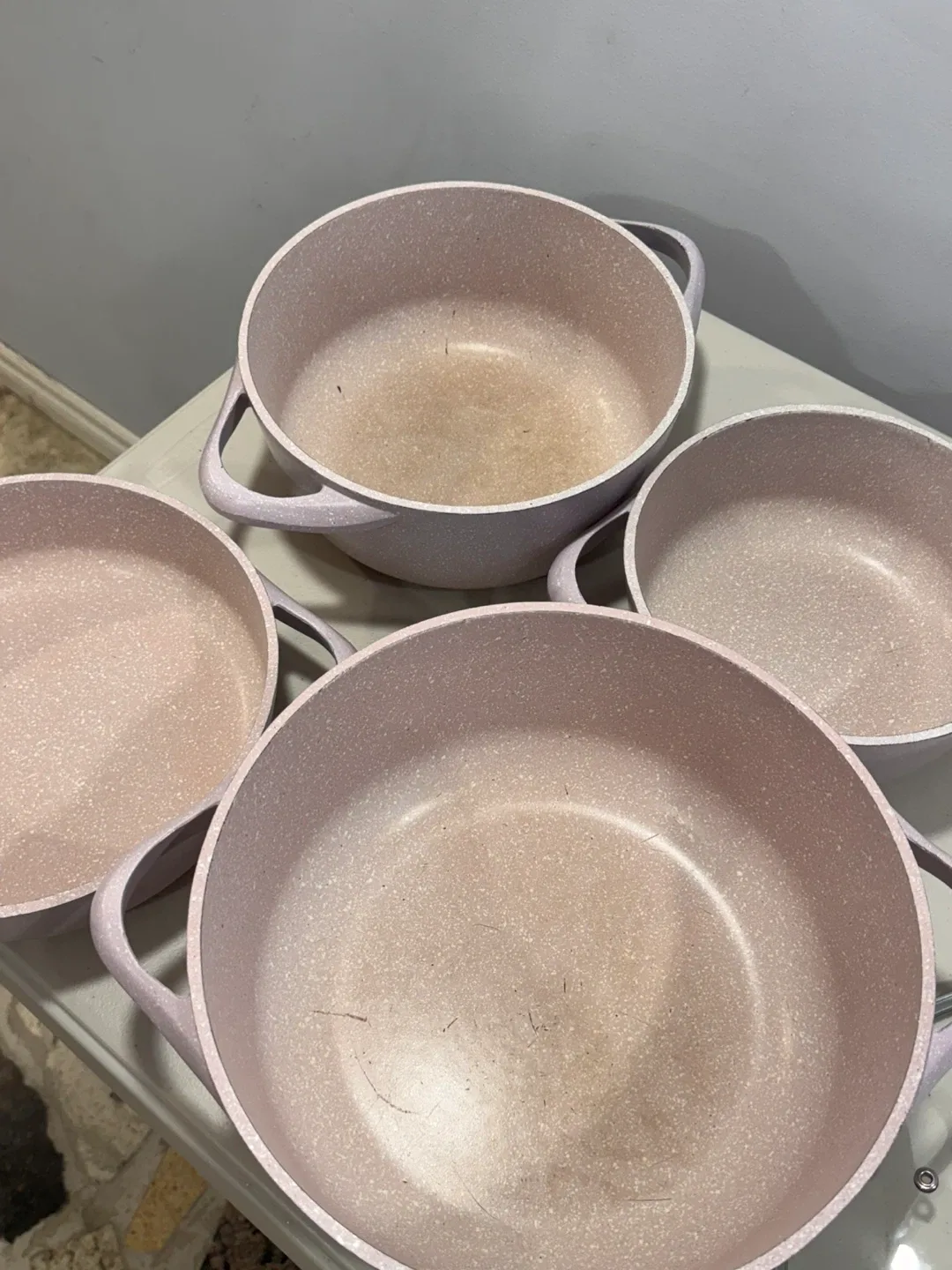 Pink Granite Cookware Set - 4 Pots image indicator(2)