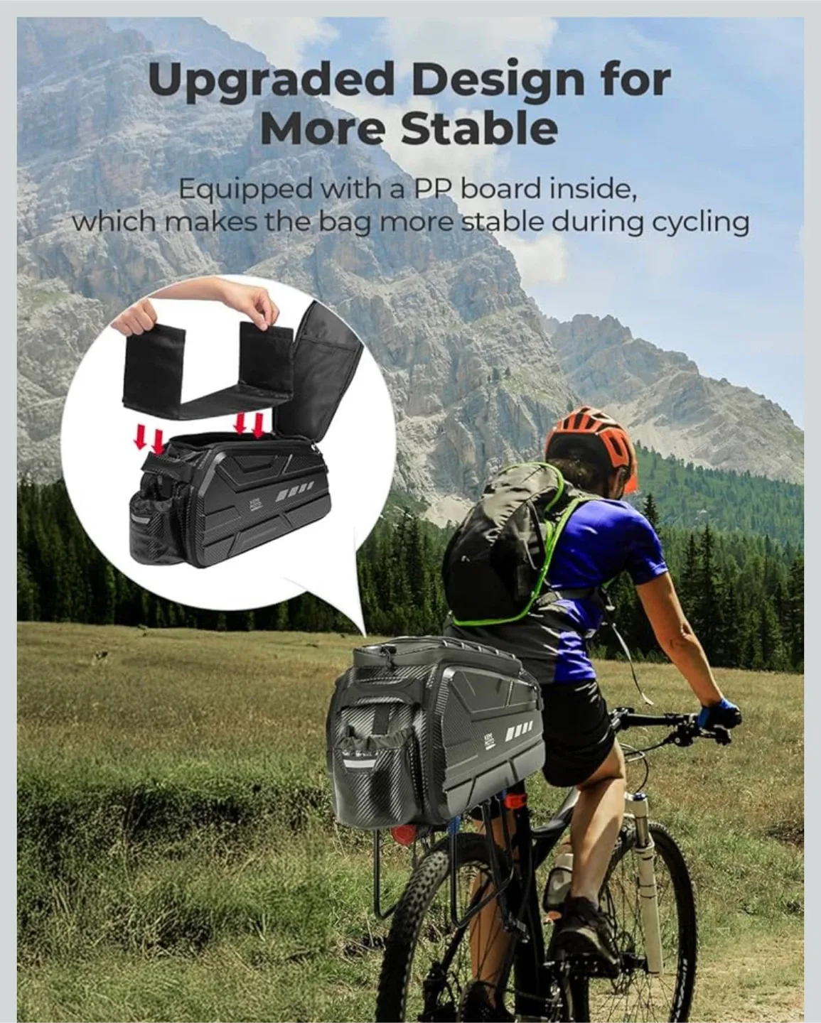 Kemi Moto Bike Rack Bag - Waterproof Cover image indicator(4)